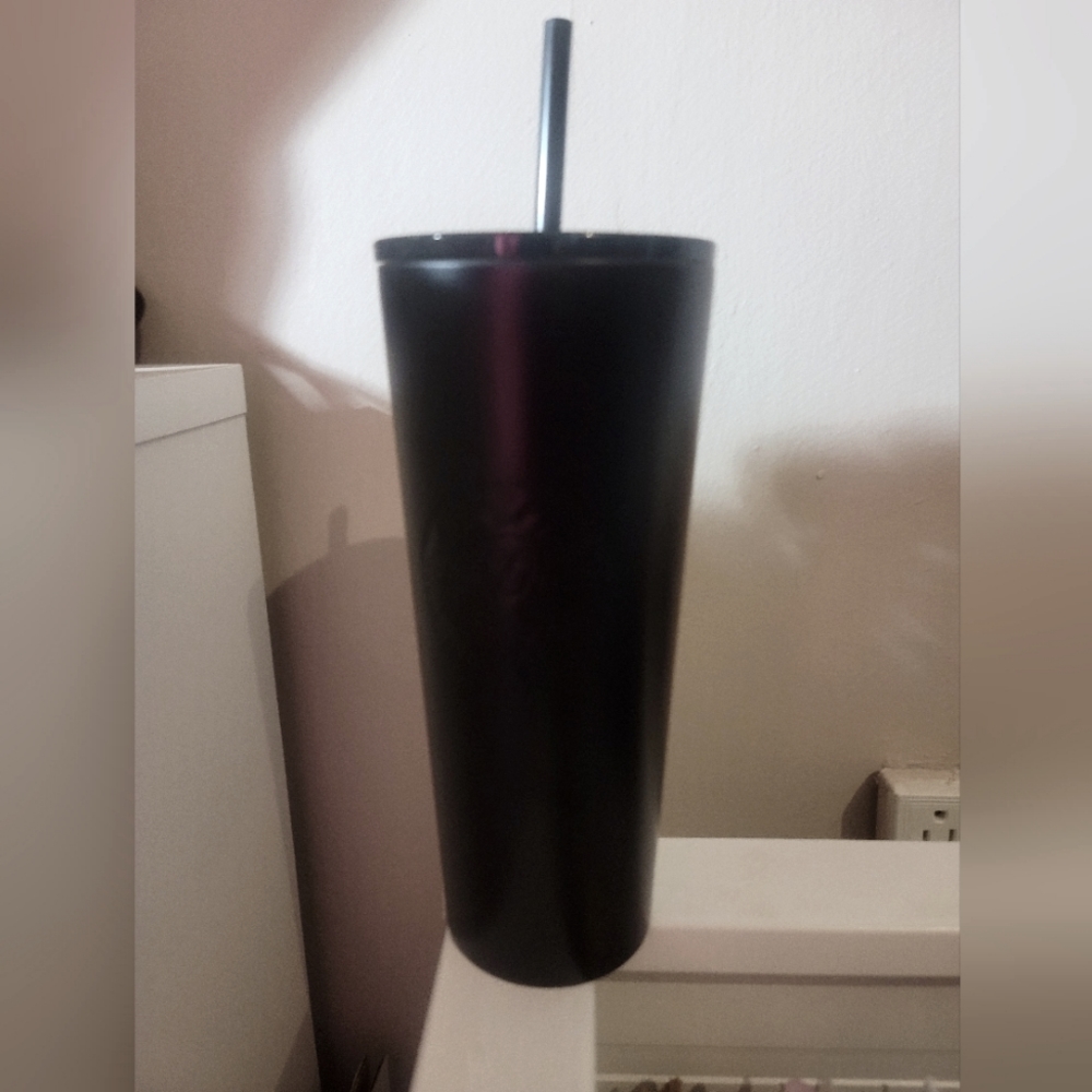 RARE- Starbucks 2018 Ken Matte Black Stainless Steel  24oz Tumbler